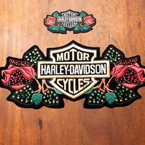 2 Coordinating Harley Davidson Patches